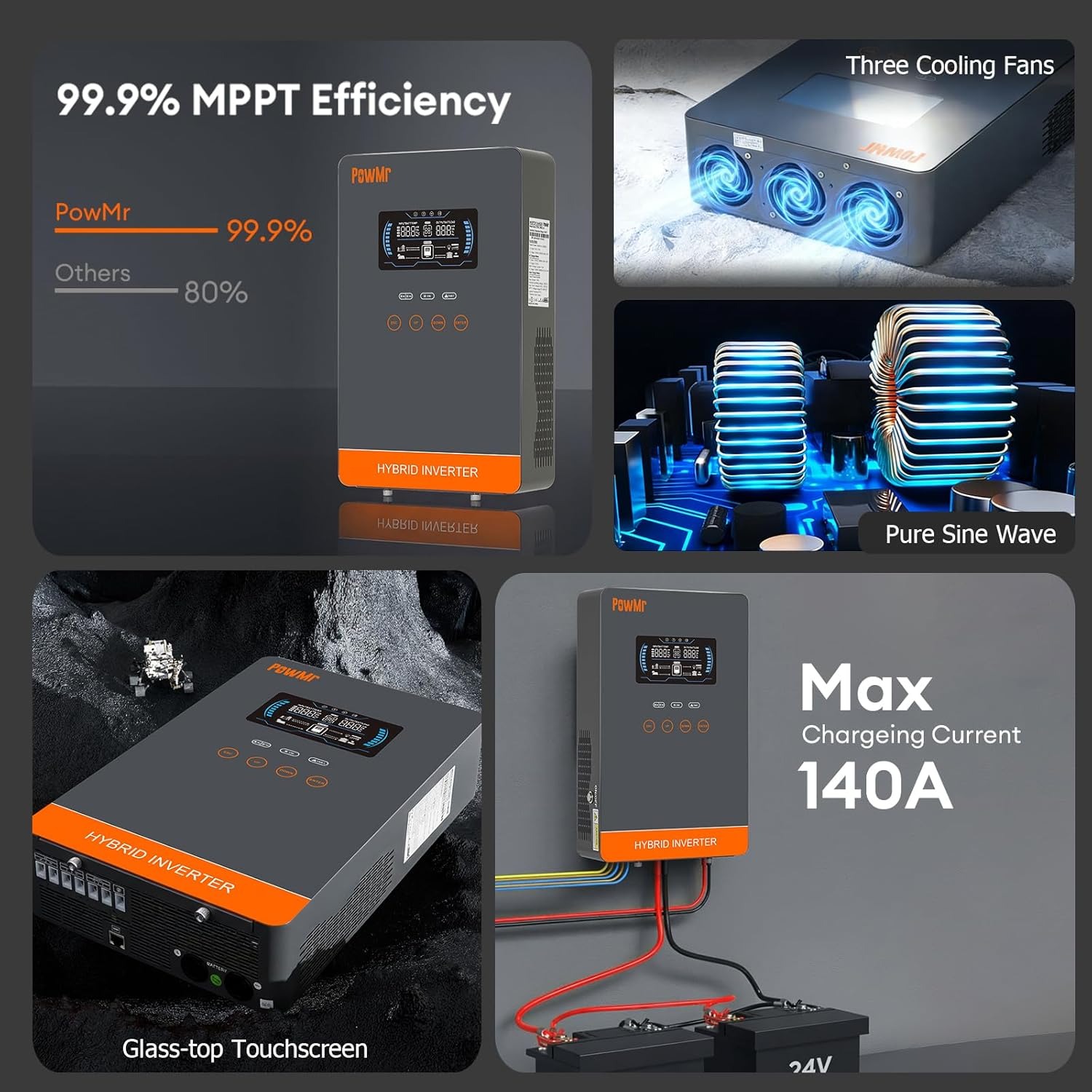 PowMr USA 4000W 24V Hibrit Gün - Solar Emergency Charger incelemesi ve fiyatı